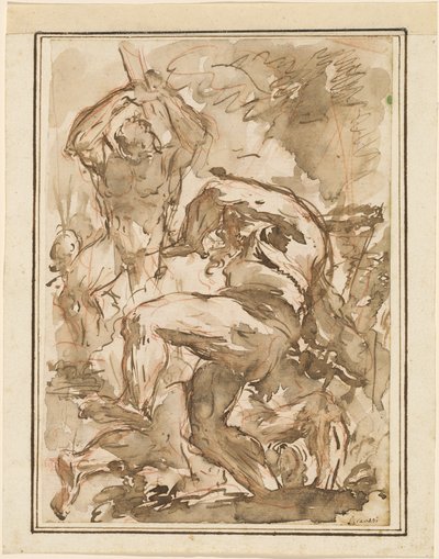 Una battaglia di uomini nudi da Giovanni Battista Piranesi