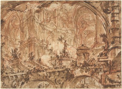 Un magnifico interno palaziale da Giovanni Battista Piranesi