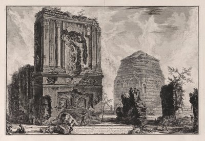 Veduta del Sepolcro di Pisone Liciniano da Giovanni Battista Piranesi