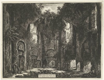 Accademia nella Villa Adriana a Tivoli da Giovanni Battista Piranesi