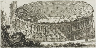 Anfiteatro di Verona, tavola 25 da Alcune vedute di archi trionfali e altri monumenti da Giovanni Battista Piranesi