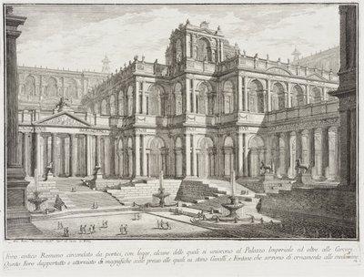 Foro antico circondato da portici da Giovanni Battista Piranesi