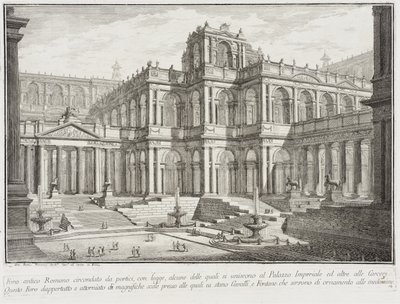 Antico Foro circondato da portici, c.1743 da Giovanni Battista Piranesi