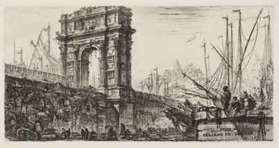 Arco di Traiano ad Ancona, tavola 28 da Alcune Vedute di Archi Trionfali e altri monumenti da Giovanni Battista Piranesi