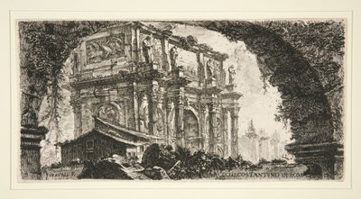 Arco di Costantino a Roma, da Alcune vedute di archi trionfali ed altri monumenti da Giovanni Battista Piranesi