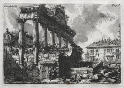 Avanzo del Tempio della Concordia da Giovanni Battista Piranesi
