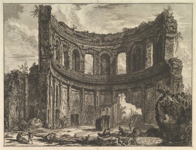 Avanzi del Tempio detto di Apollo nella Villa Adriana vicino a Tivoli, ca. 1768 da Giovanni Battista Piranesi