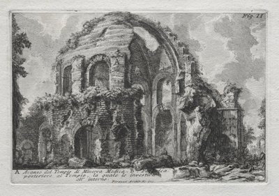 Avanzo del Tempio di Minerva Medica da Giovanni Battista Piranesi