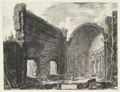 Biblioteca nella Villa Adriana a Tivoli da Giovanni Battista Piranesi