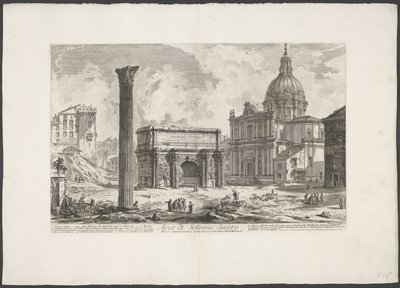 Arco di Settimio Severo al Foro Romano (serie di vedute di Roma) da Giovanni Battista Piranesi
