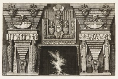 Bound Print, Etruscan Chimneypiece, from Diverse Maniere d