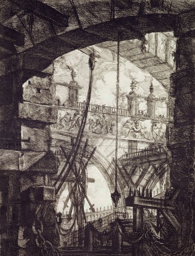 Carceri IV, 1760 (acquaforte) da Giovanni Battista Piranesi