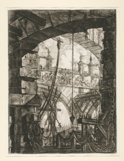Carceri, IV: La Grande Piazza da Giovanni Battista Piranesi