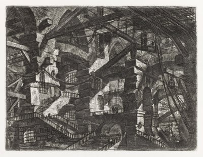 Serie delle prigioni, lastra XIV da Giovanni Battista Piranesi