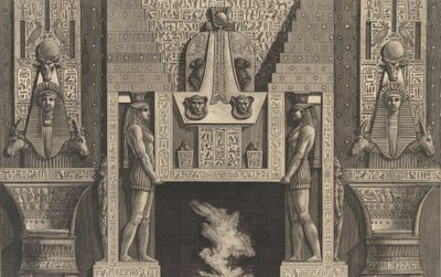 Camino in stile egiziano da Giovanni Battista Piranesi