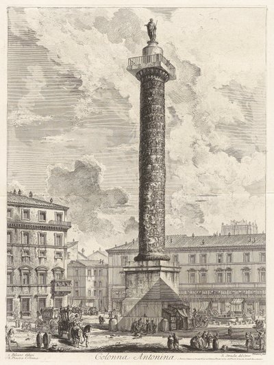 Colonna Antonina, da Vedute di Roma da Giovanni Battista Piranesi