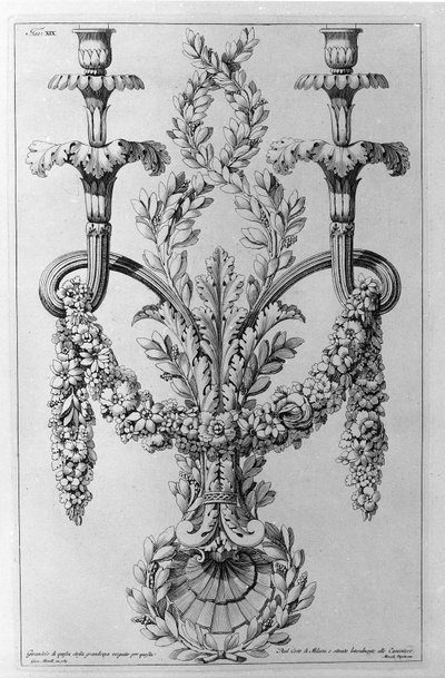 Decorazioni. Disegno di Giovanni Piranesi (conosciuto come Piranese) da Giovanni Battista Piranesi
