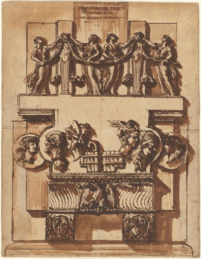 Fantasia di un magnifico monumento murale da Giovanni Battista Piranesi