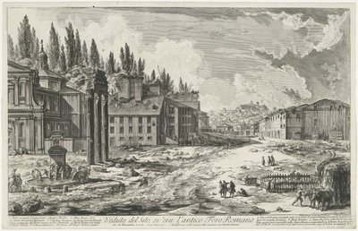 Foro Romano con il Tempio di Giove Statore a Roma da Giovanni Battista Piranesi