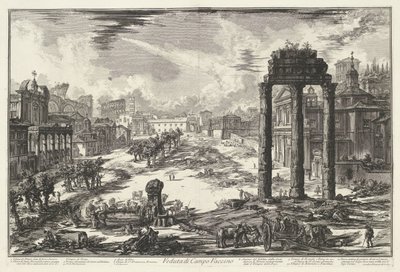 Forum Romanum a Roma da Giovanni Battista Piranesi