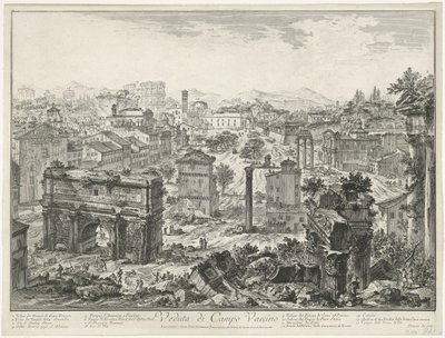 Foro Romano a Roma (Veduta di Campo Vaccino) da Giovanni Battista Piranesi