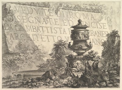 Frontespizio da Giovanni Battista Piranesi