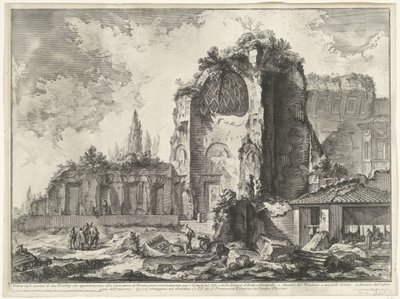Vedute di Roma, la Campagna, ecc. Veduta degli avanzi di due Triclini appartenenti alla Casa aurea di Nerone Vedute di Roma disegnate e incise da Giambattista Piranesi architetto da Giovanni Battista Piranesi