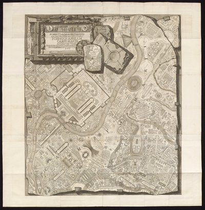 ICHNOGRAPHIAM CAMPI MARTII ANTIQUAE URBIS (Ichnographia del Campo Marzio della Città Antica) da Giovanni Battista Piranesi