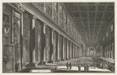 Interno di Santa Maria Maggiore a Roma da Giovanni Battista Piranesi