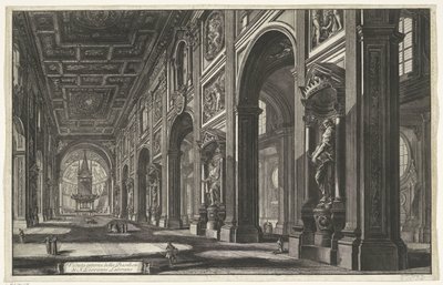 Interno della Basilica di San Giovanni in Laterano a Roma da Giovanni Battista Piranesi