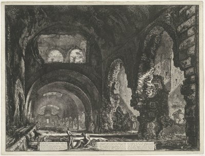 Interno del Tempio di Ercole Vincitore a Tivoli da Giovanni Battista Piranesi