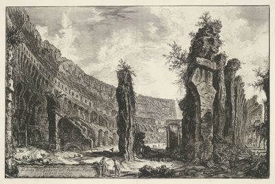 Interno del Colosseo a Roma da Giovanni Battista Piranesi