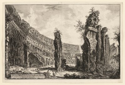 Vista interna del Colosseo, da Vedute di Roma da Giovanni Battista Piranesi