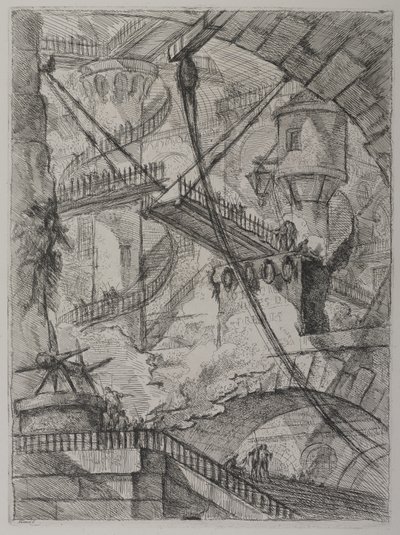 Invenzioni Capric di Carceri; Hind 7, Primo Stato di Tre, c. 1749 da Giovanni Battista Piranesi