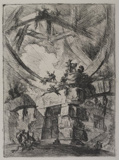 Invenzioni Capric di Carceri, Hind 9, Primo Stato di Tre, c.1749 da Giovanni Battista Piranesi