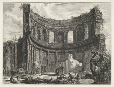 Piccolo palazzo nella Villa Adriana a Tivoli da Giovanni Battista Piranesi