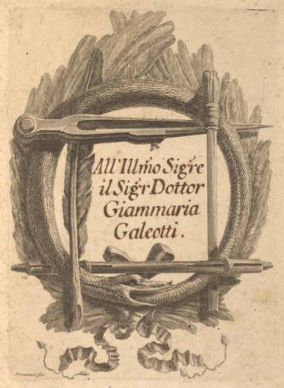 Lettere di giustificazione scritte a Milord Charlemont e ai suoi agenti di Roma da Giovanni Battista Piranesi