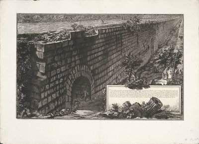 Costruzione del muro da Giovanni Battista Piranesi