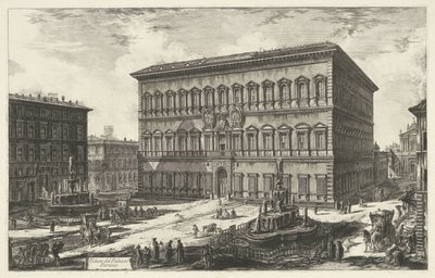 Palazzo Farnese a Roma (serie: Vedute di Roma) da Giovanni Battista Piranesi