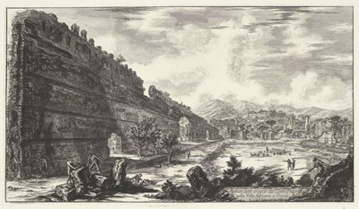 Pecile nella Villa Adriana a Tivoli (serie: Vedute di Roma) da Giovanni Battista Piranesi