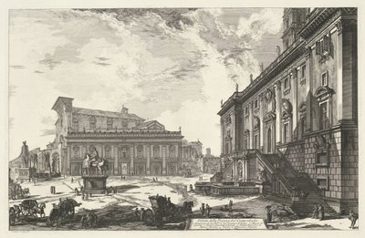 Piazza del Campidoglio a Roma da Giovanni Battista Piranesi