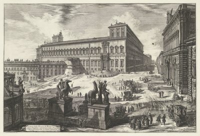 Piazza del Quirinale a Roma da Giovanni Battista Piranesi