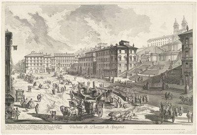 Piazza di Spagna a Roma da Giovanni Battista Piranesi