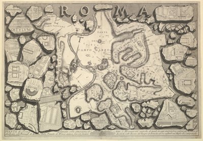 Piano di Roma..., da Le Antichità Romane, ca. 1756 da Giovanni Battista Piranesi