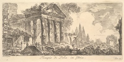Tavola 21: Tempio di Pola in Istria, ca. 1748 da Giovanni Battista Piranesi