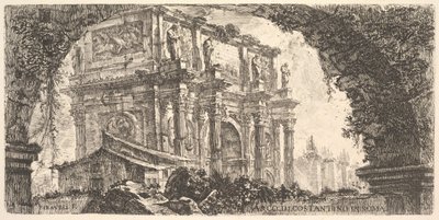 Tavola 9: Arco di Costantino a Roma da Giovanni Battista Piranesi