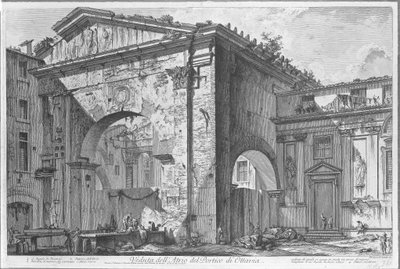 Portico di Ottavia a Roma da Giovanni Battista Piranesi