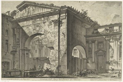 Portico di Ottavia a Roma da Giovanni Battista Piranesi
