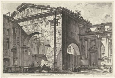 Portico di Ottavia a Roma da Giovanni Battista Piranesi