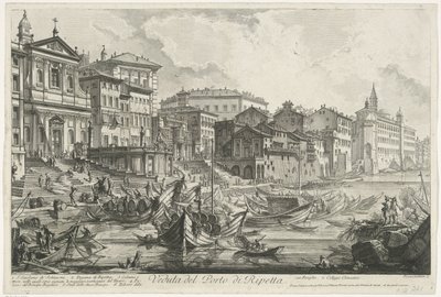Porto di Ripetta a Roma da Giovanni Battista Piranesi